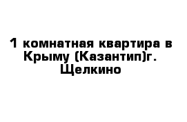 1 комнатная квартира в Крыму (Казантип)г. Щелкино